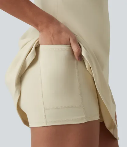 Open Back Plush Sports Dress-easy To Wear And Take Off Version