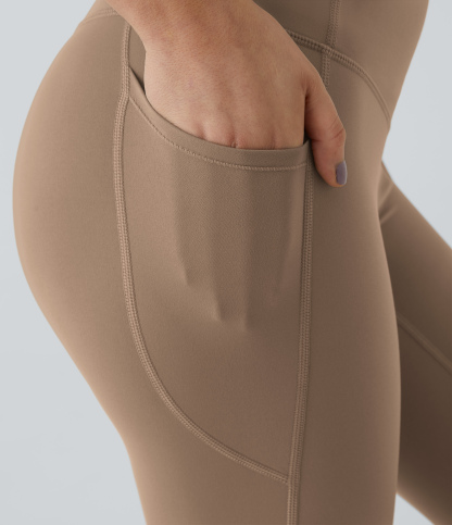 High Waisted Tummy Control Pocket Shaping Training Leggings