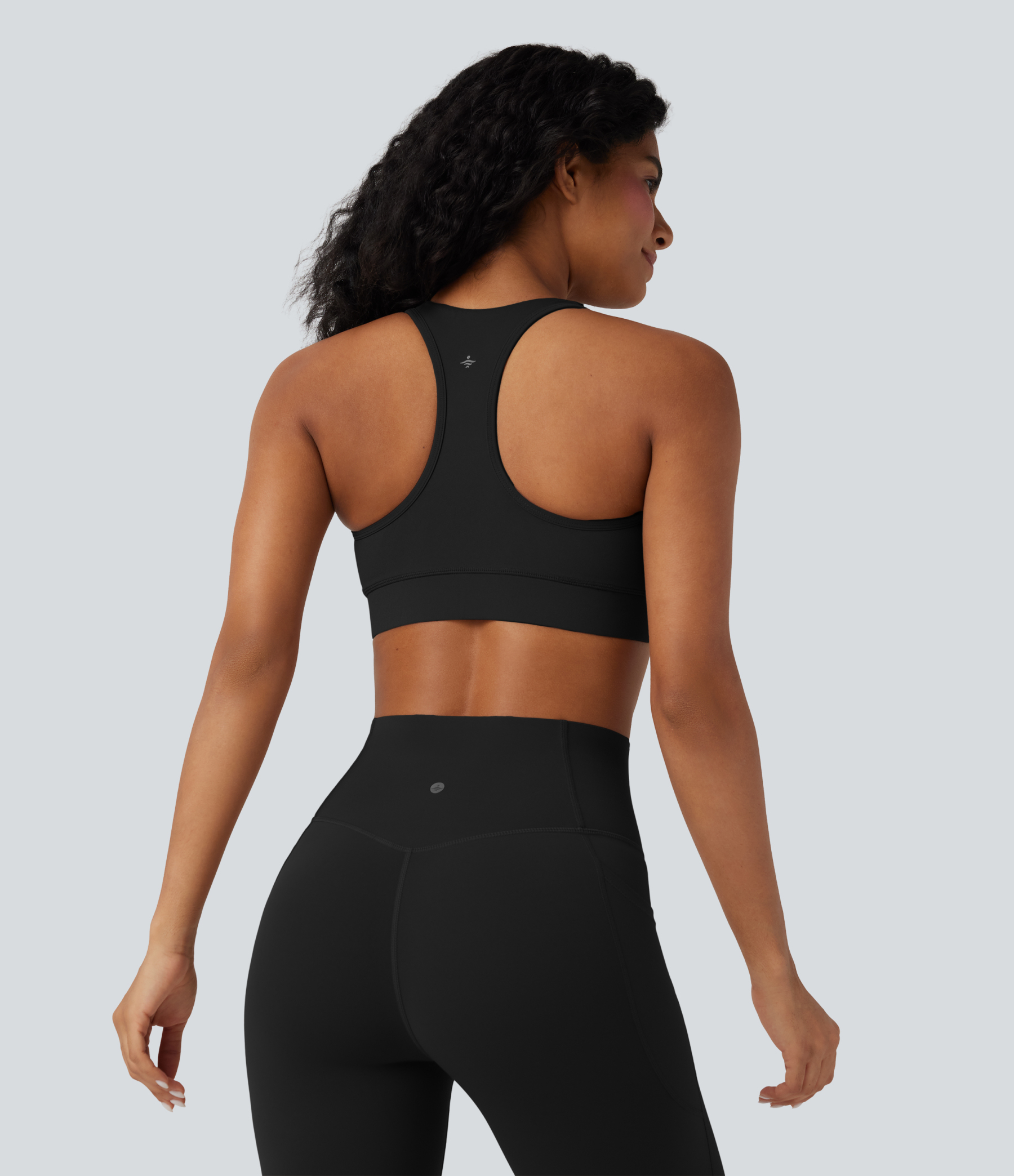 Halara UltraSculpt™ Medium Support V Neck Racerback Training Sports Bra