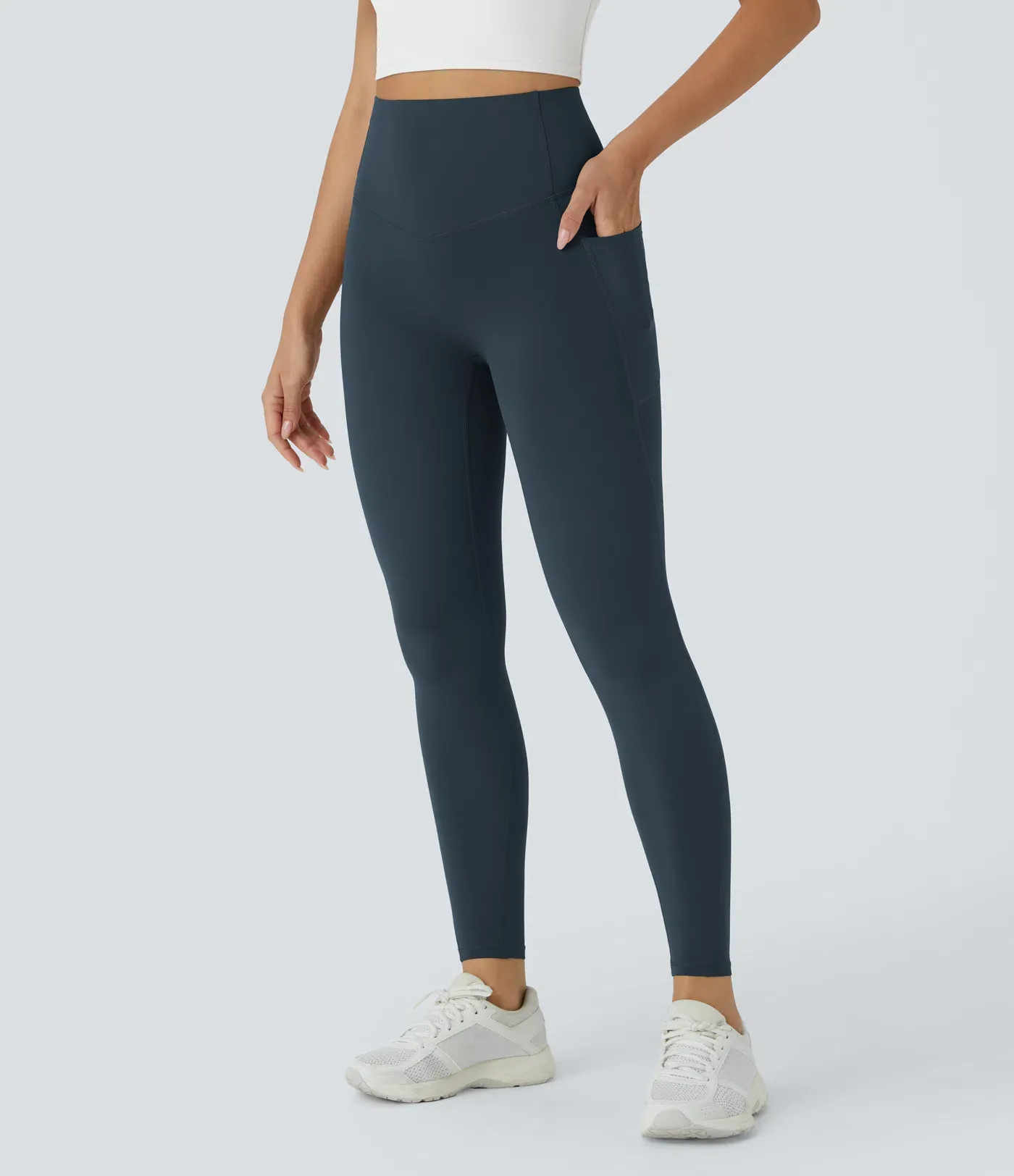 High Waisted Butt Lifting Tummy Control Pocket Shaping Workout Leggings