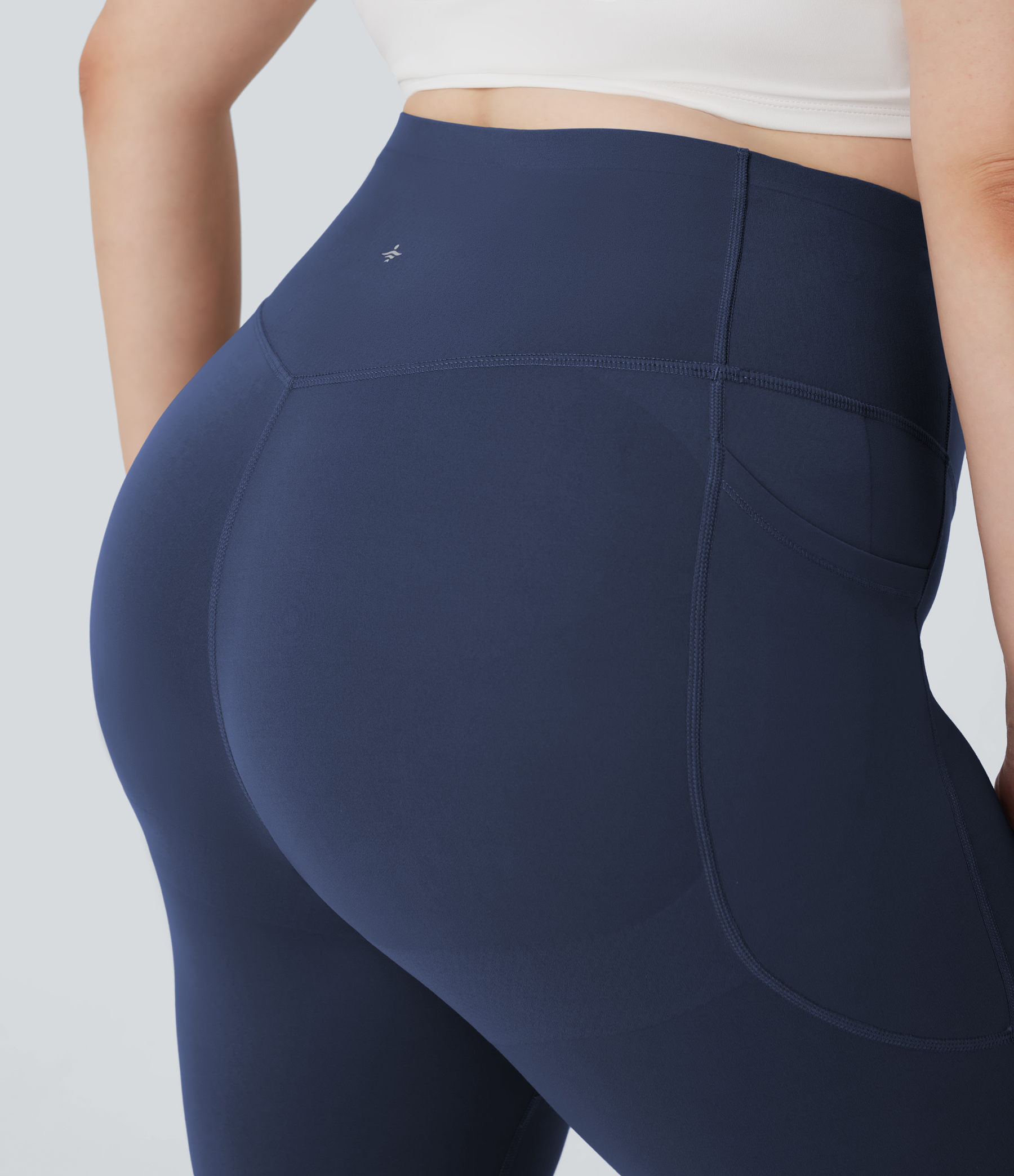 Plus Size High Waisted Butt Lifting Tummy Control Shaping Training Leggings with Pockets