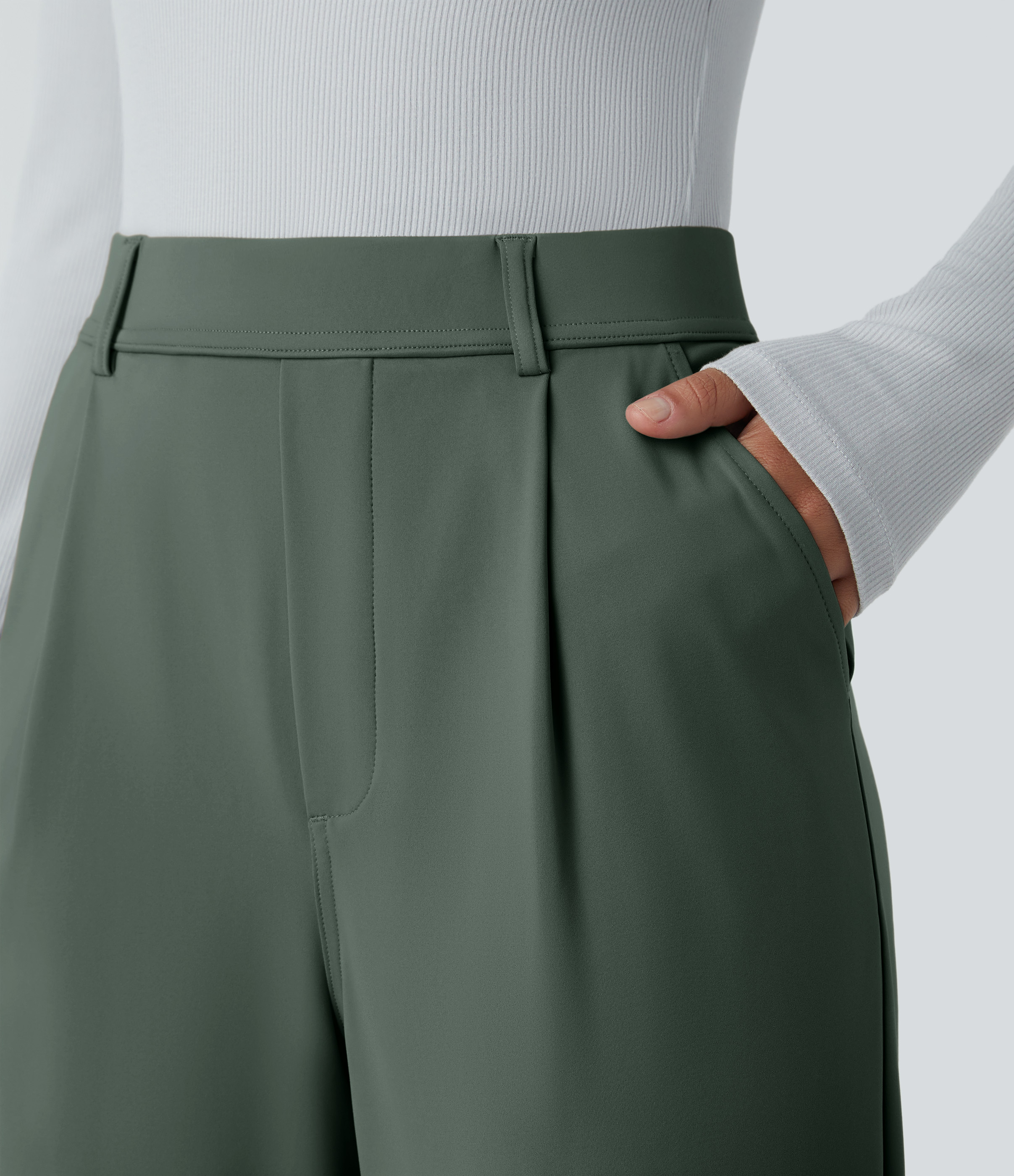DayStretch High Waisted Pocket Work Flare Pants