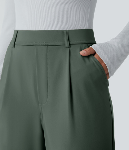 DayStretch High Waisted Pocket Work Flare Pants