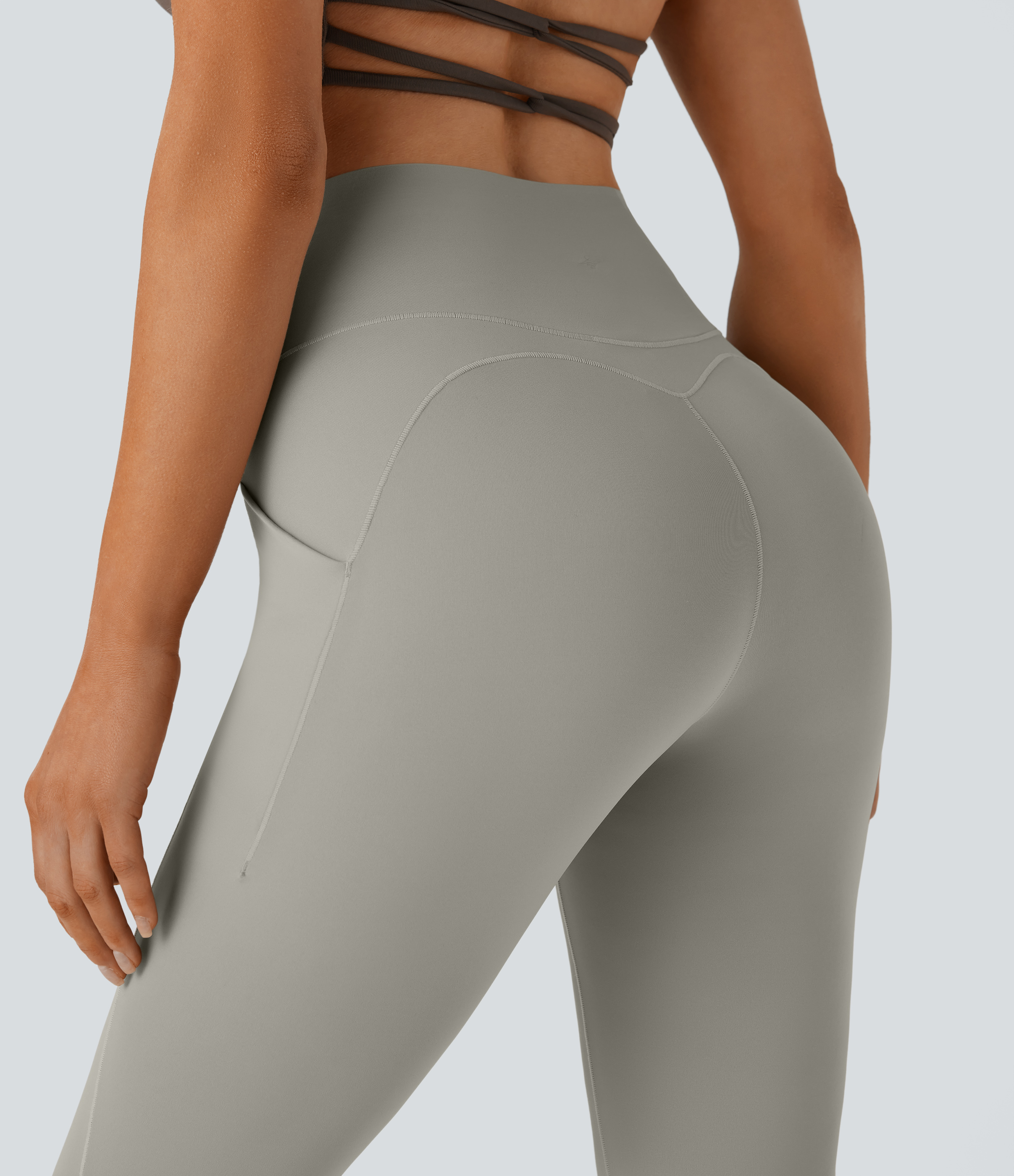 QuickDry High Waisted Tummy Control Pocket Yoga Flare Leggings