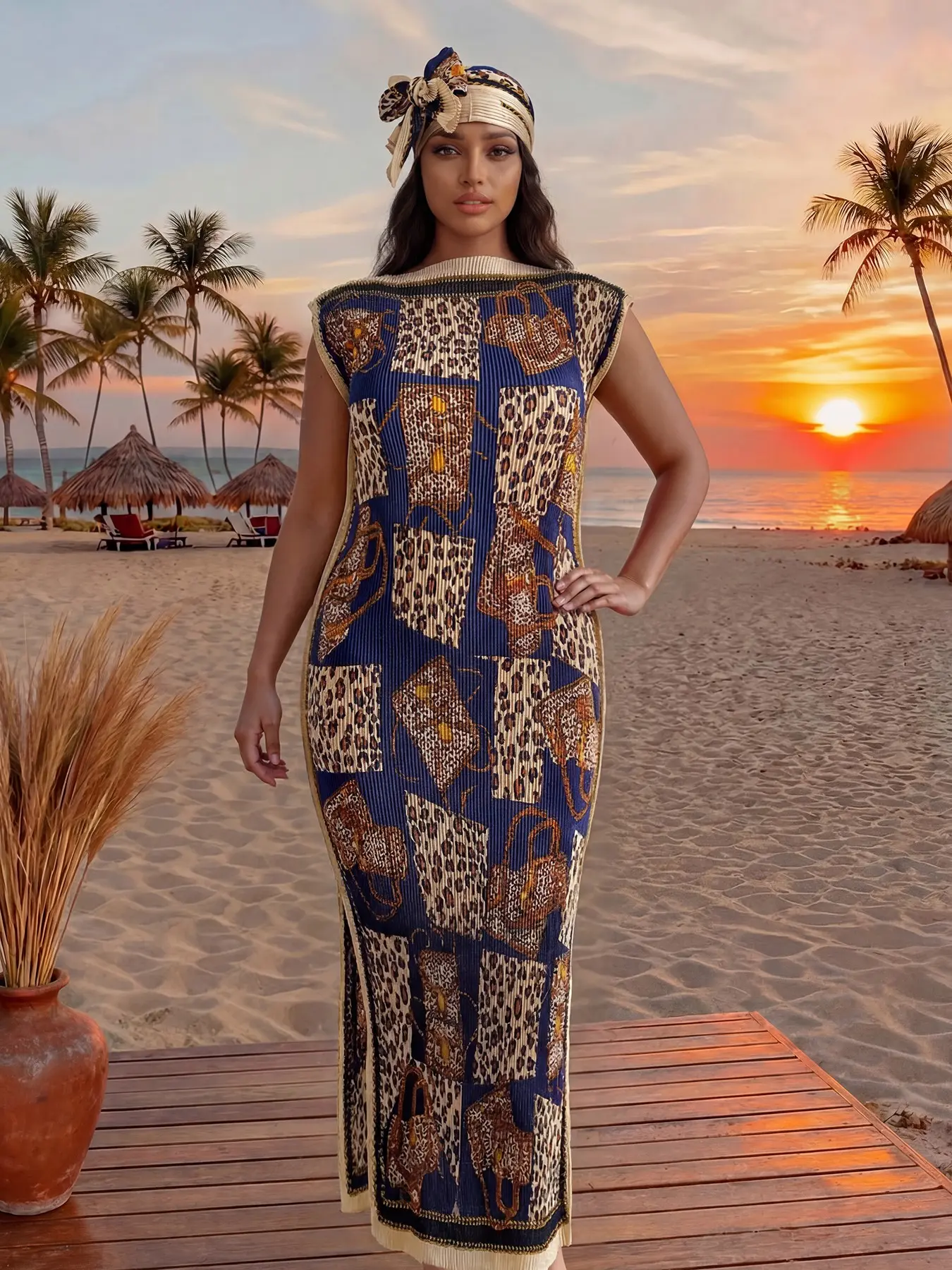 Elegant Animal Print Lightweight Beach Sun Protection Shawl, Scarf, All Seasons Fashion, Accessory, Womenswear, Lady, Beach Outdoor Wear, Cover Ups, Beach Coverup, Beachwear Cover Up, Swimsuit Cover Up, Swimwear Cover Up, Summer Coverup