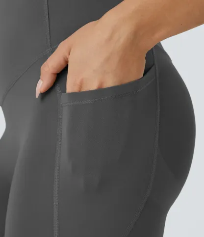 High Waisted Butt Lifting Tummy Control Pocket Shaping Workout Leggings