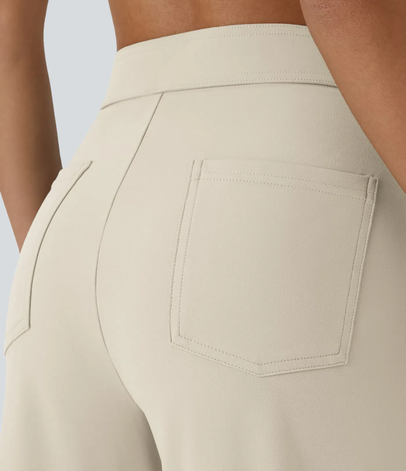 DayStretch High Waisted Pockets Straight Leg Casual Pants