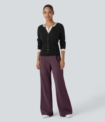 DayStretch High Waisted Pocket Work Flare Pants