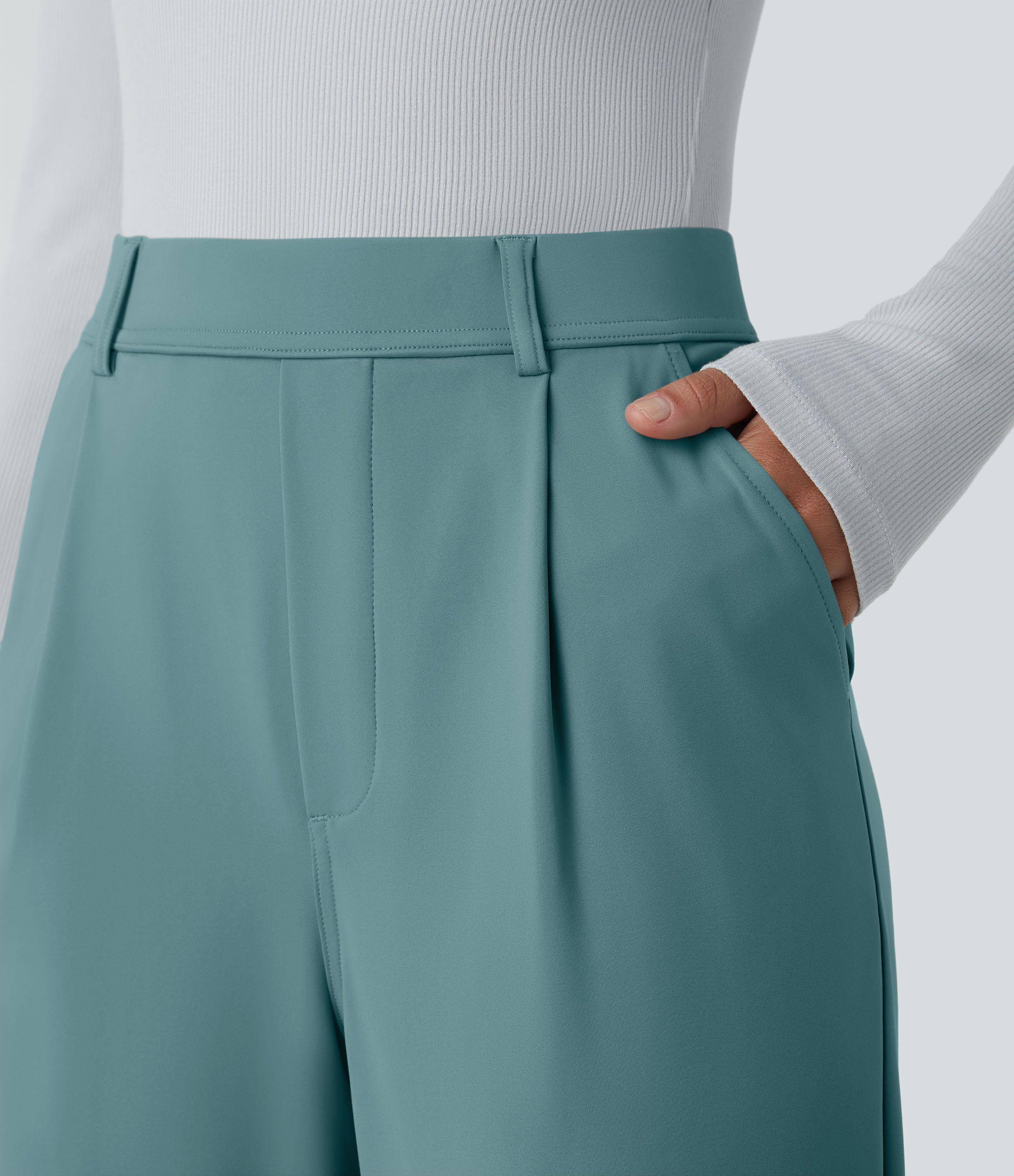 DayStretch High Waisted Pocket Work Flare Pants