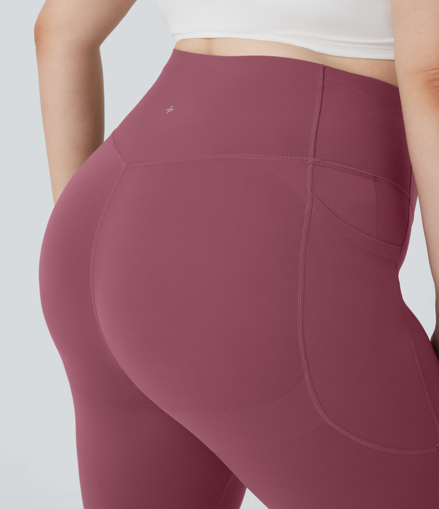Plus Size High Waisted Butt Lifting Tummy Control Shaping Training Leggings with Pockets