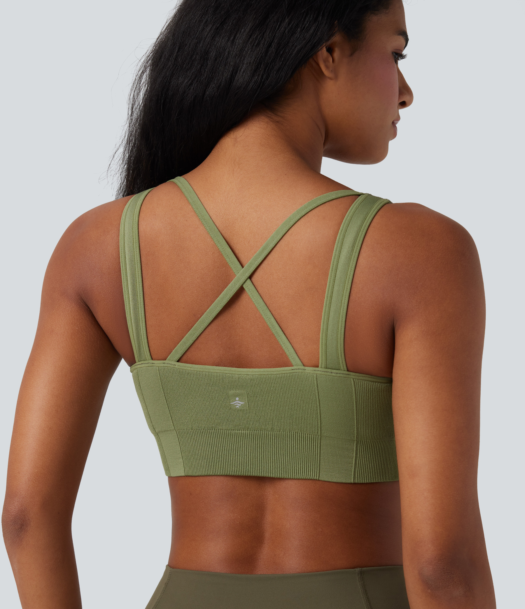 OneForm Seamless Flow Light Support Sweetheart Neck Yoga Sports Bra
