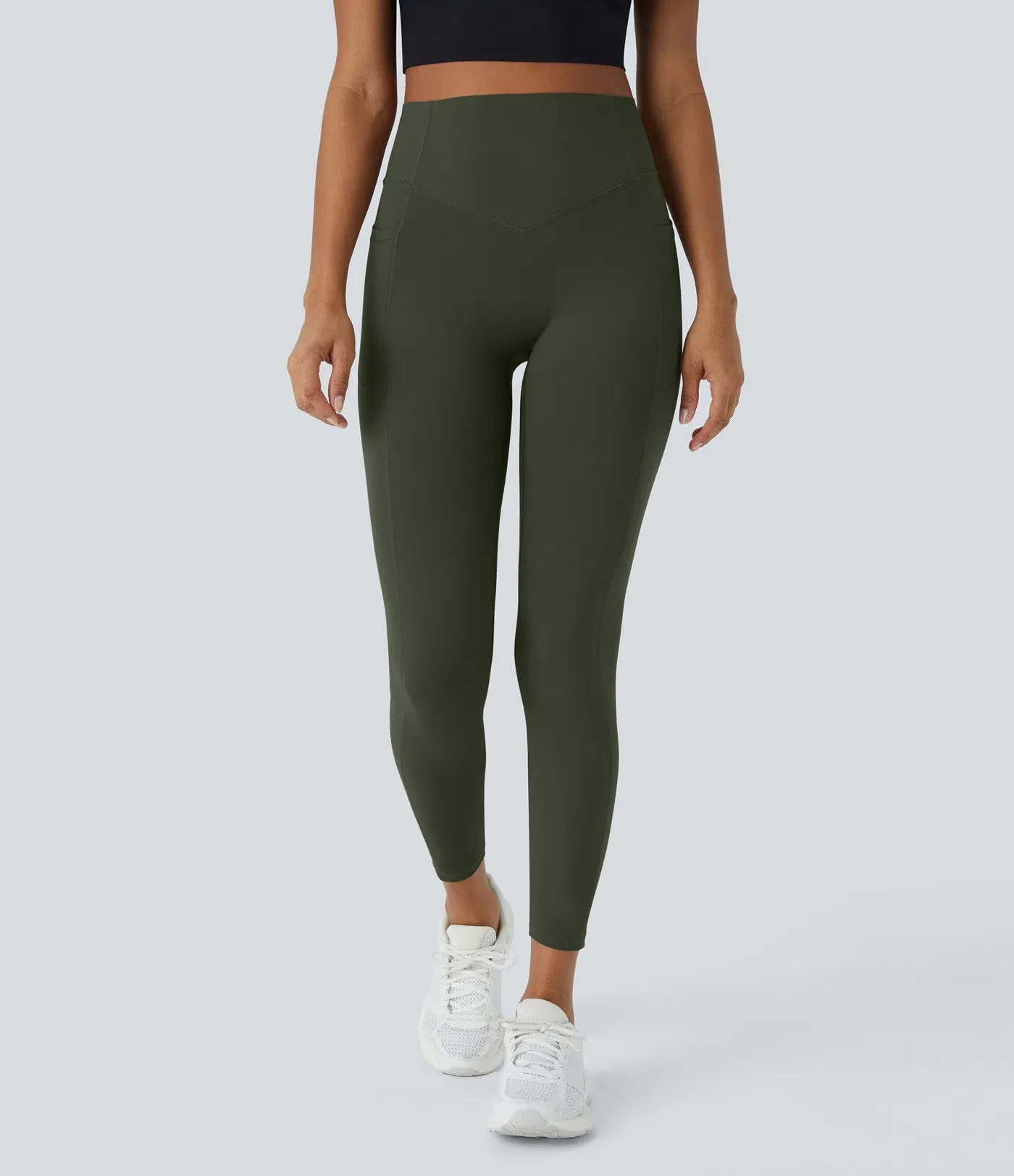 High Waisted Scrunch Butt Lifting Tummy Control Pocket Shaping Training Leggings
