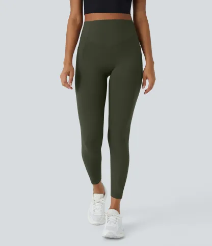 High Waisted Scrunch Butt Lifting Tummy Control Pocket Shaping Training Leggings