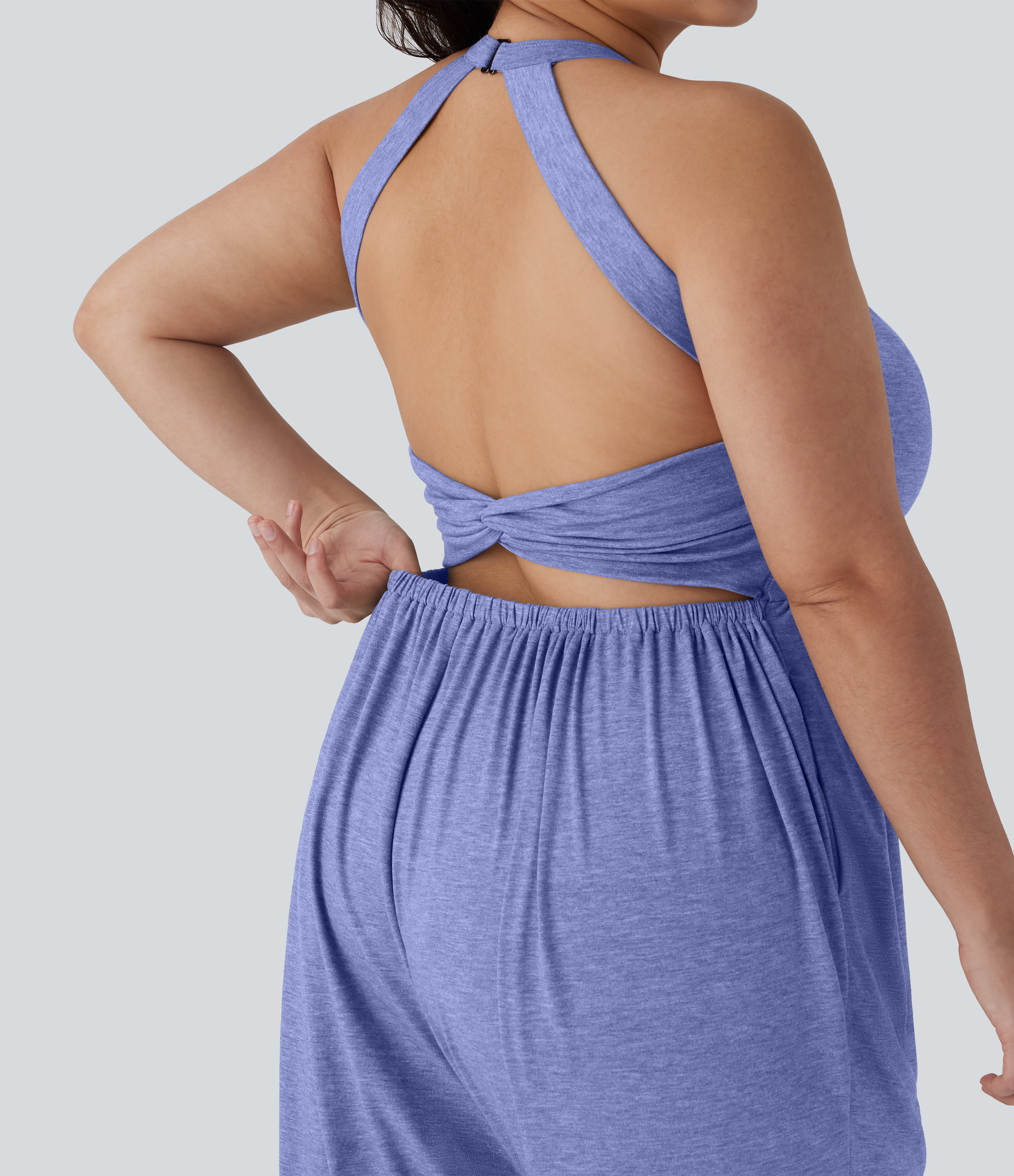 Harem Casual Plus Size Jumpsuit with Pocket-Easy Peezy Edition