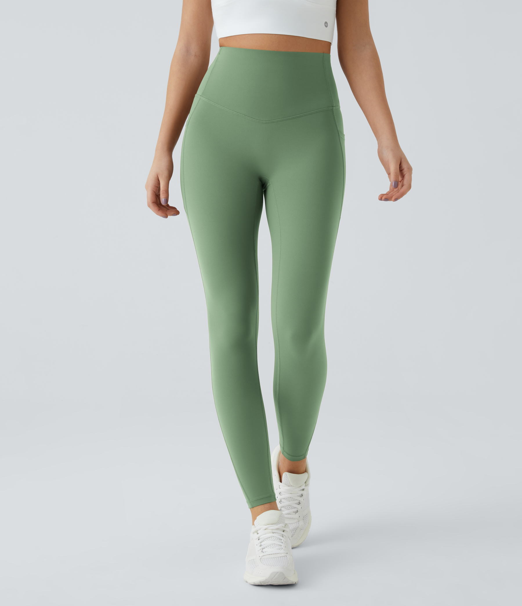 High Waisted Tummy Control Pocket Shaping Training Leggings