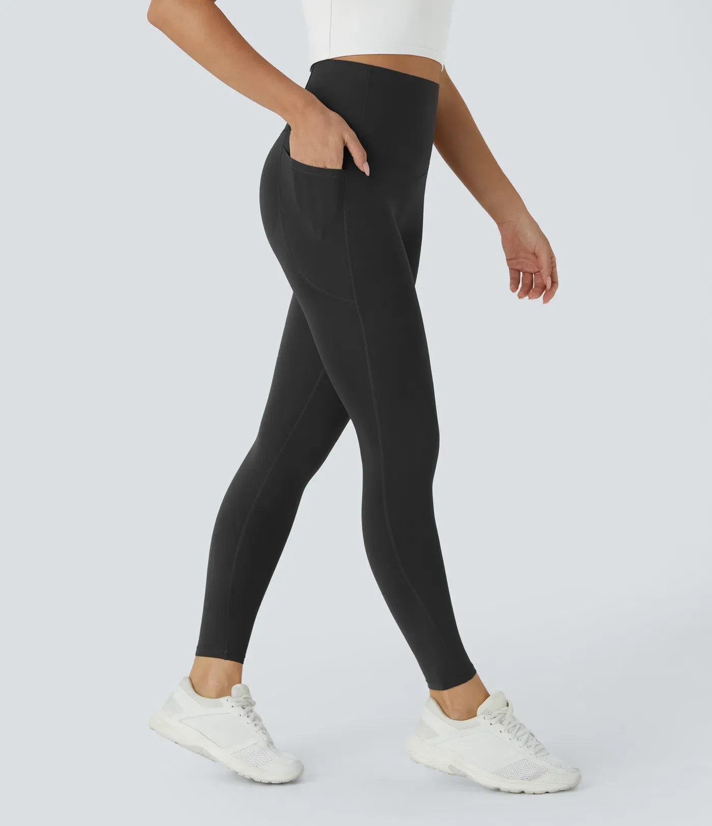 High Waisted Butt Lifting Tummy Control Pocket Shaping Workout Leggings