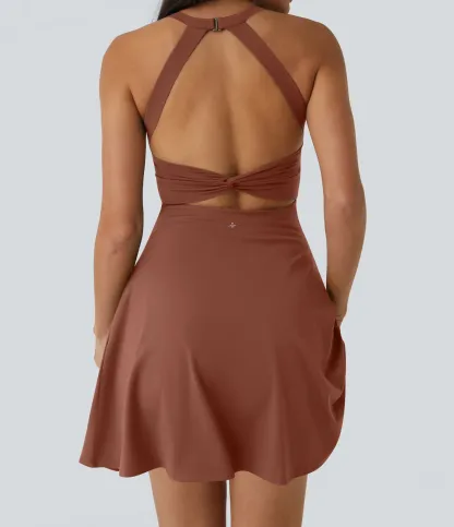 Lightweight Backless Kink Horn Low Support Dance Sports Dress-extended-easy To Put On And Take Off Version Of The A- C Cup