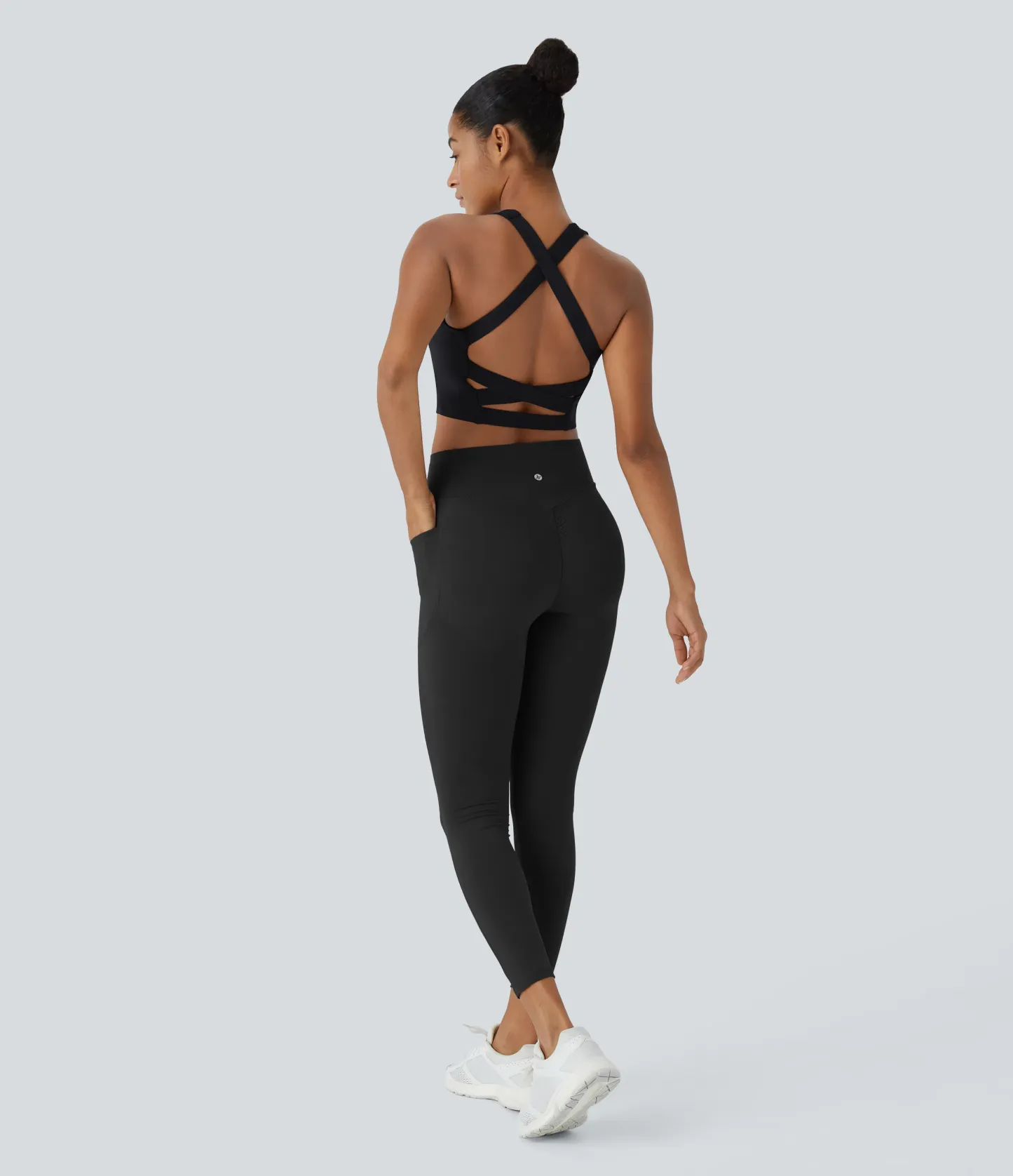 High Waisted Scrunch Butt Lifting Tummy Control Pocket Shaping Training Leggings