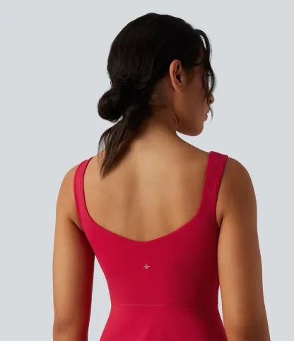 Breathable 2-in -1 Cool-Touch Mini Tennis Sport Dress With Pockets-Easy To Wear And Take-off Version-UPF50