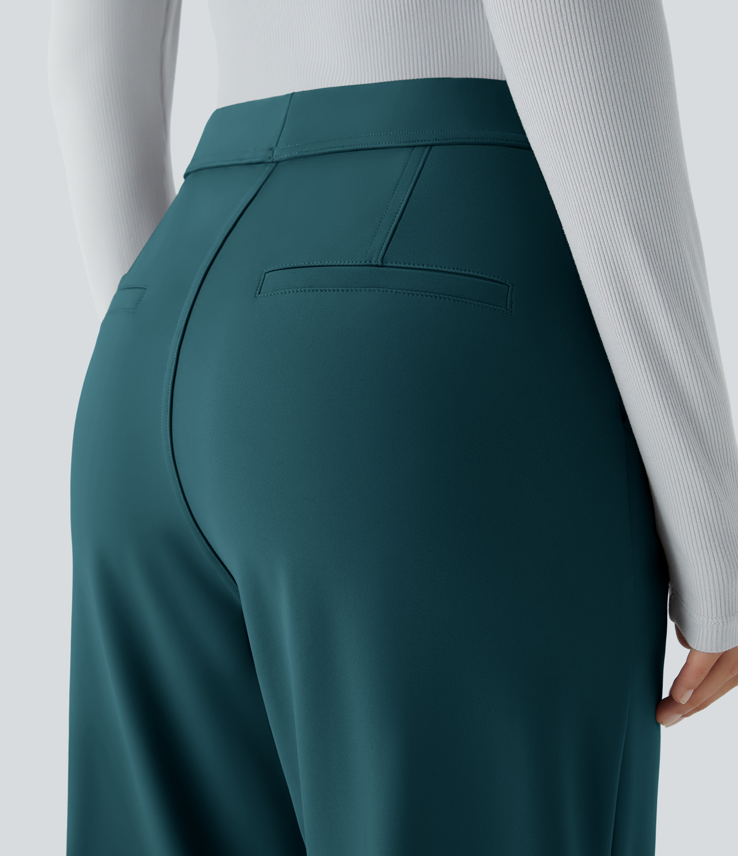 DayStretch High Waisted Pocket Work Flare Pants
