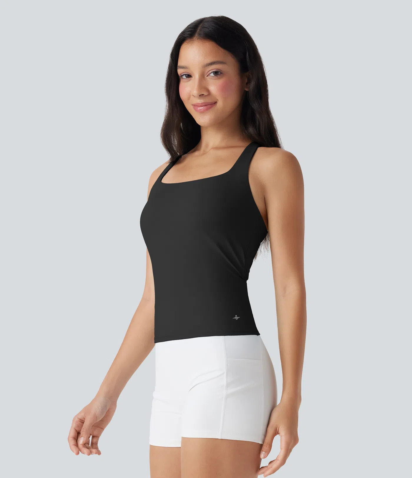 Breathable Square Collar Short Cool Touch Running Vest-extended-UPF50