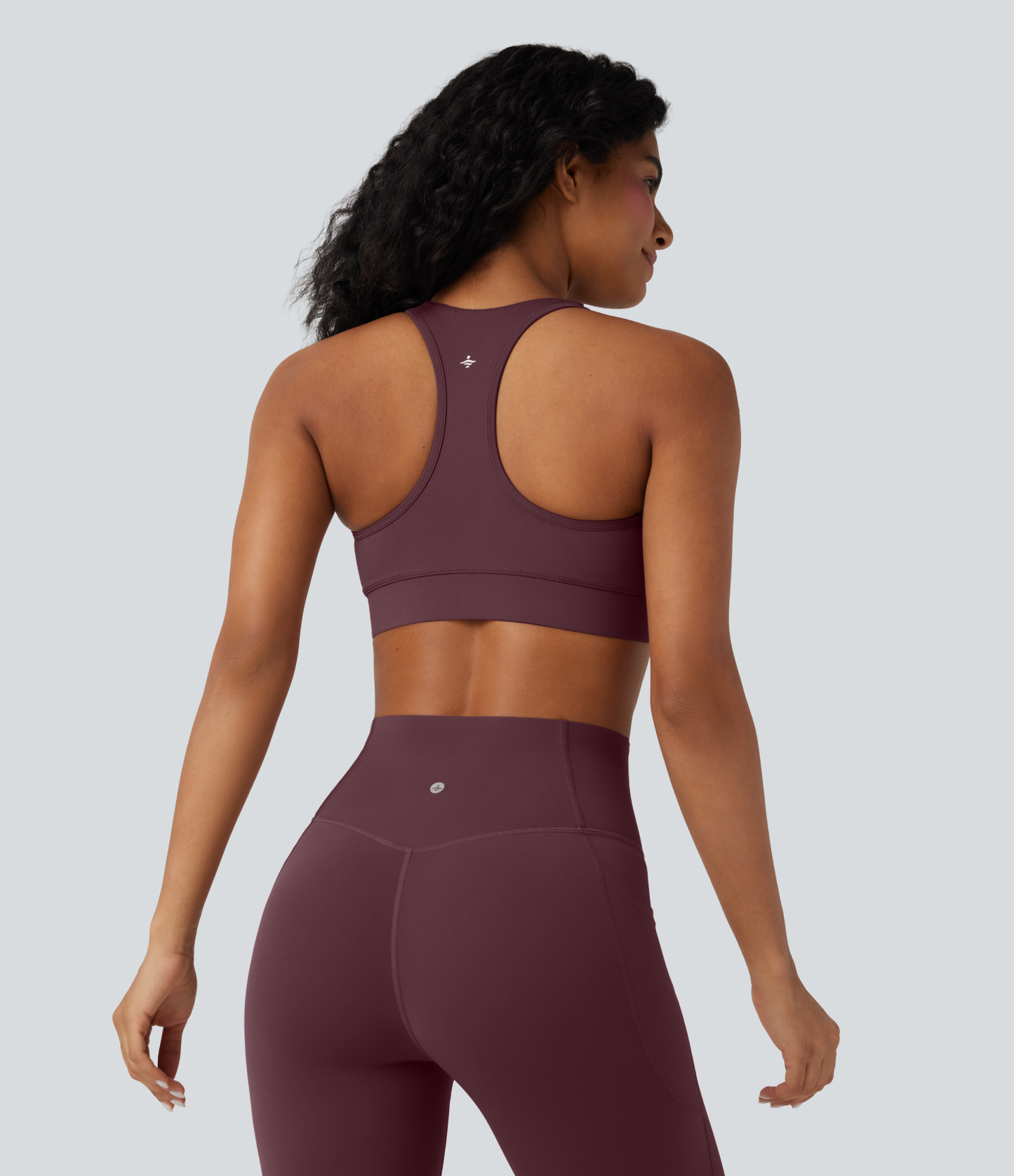 Halara UltraSculpt™ Medium Support V Neck Racerback Training Sports Bra