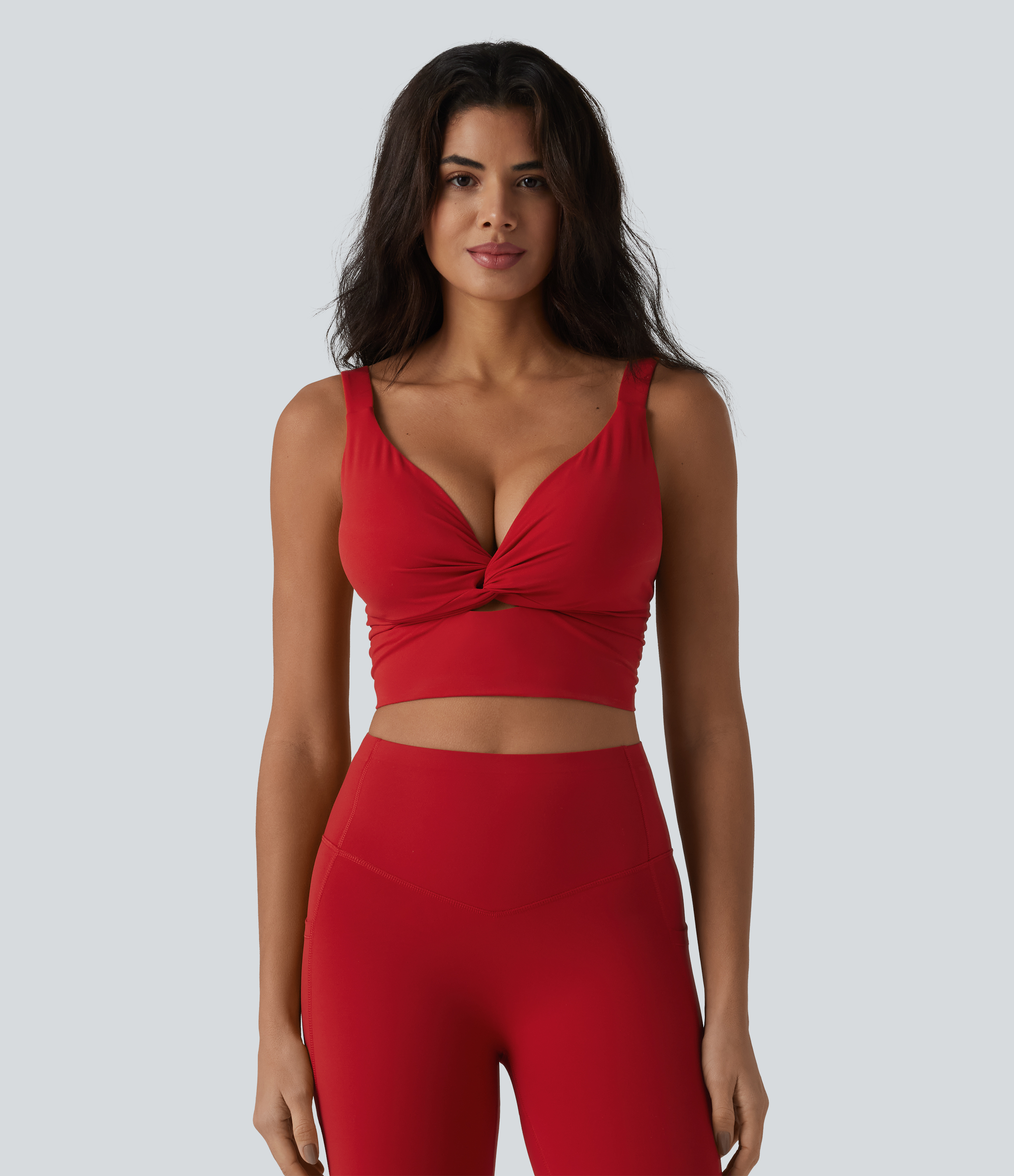 Low Support Push-Up Yoga Sports Bra D-F Cups