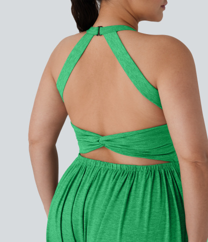 Harem Casual Plus Size Jumpsuit with Pocket-Easy Peezy Edition