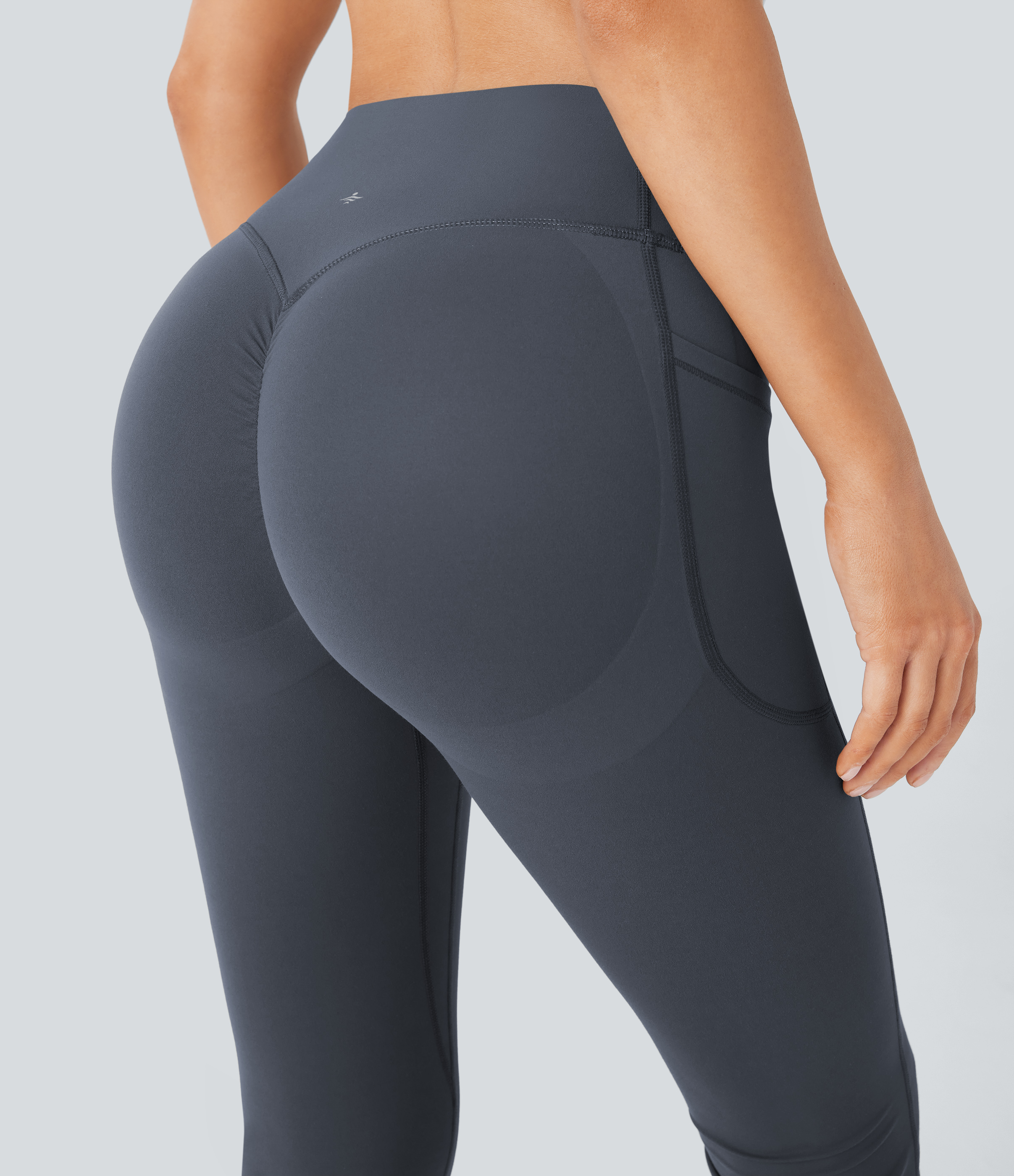 High Waisted Scrunch Butt Lifting Tummy Control Pocket Shaping Yoga Bootcut Leggings