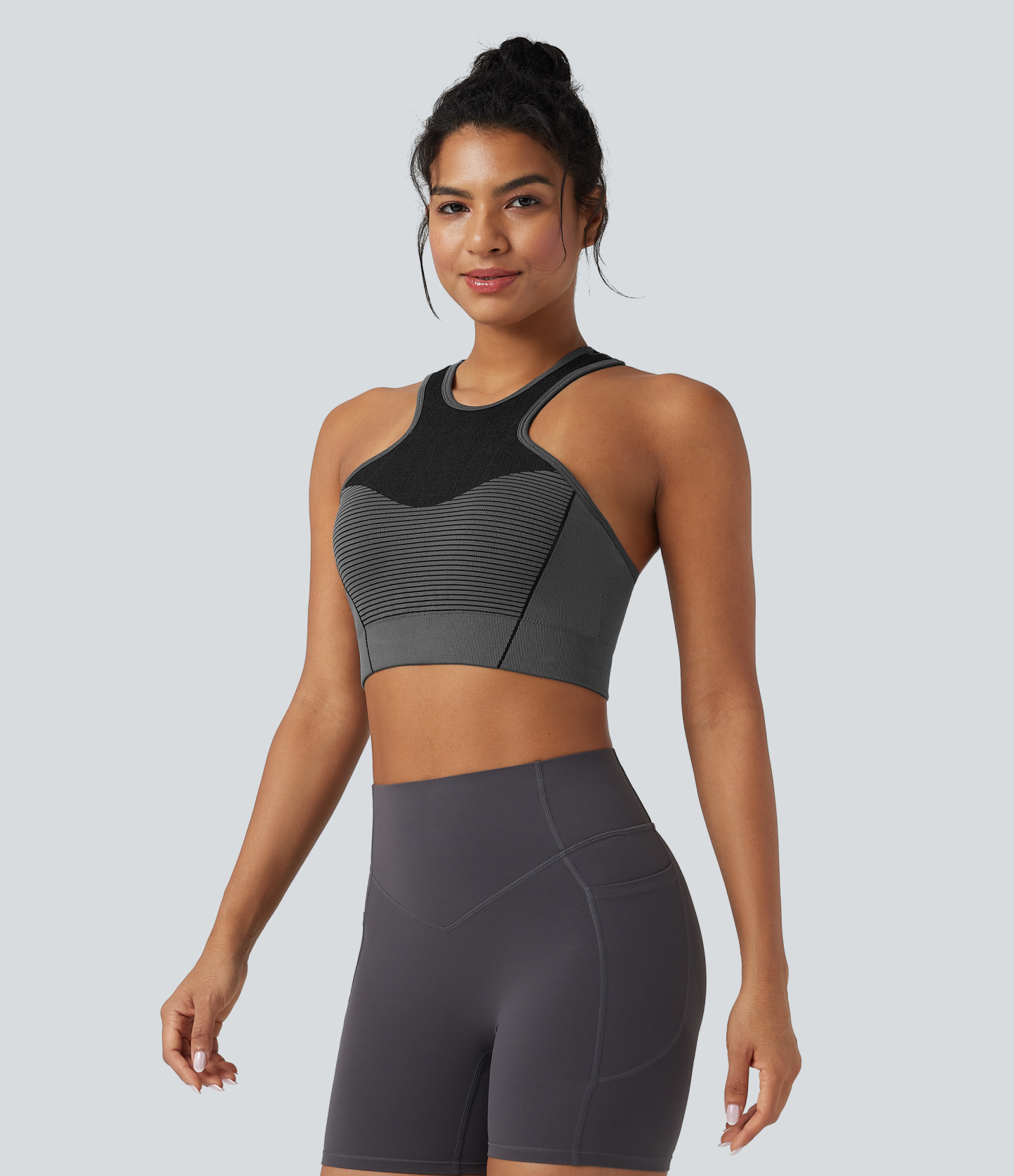 OneForm Seamless Flow Low Support Racerback Yoga Sports Bra