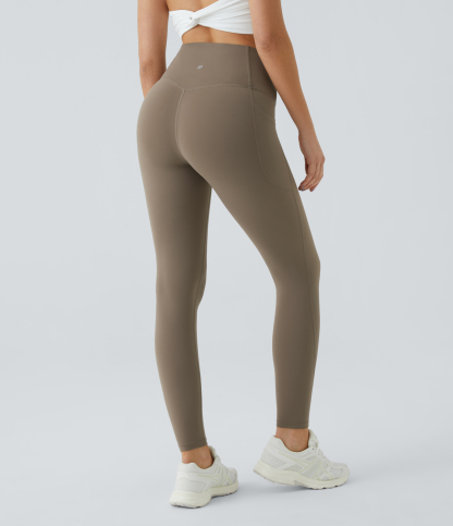 High Waisted Tummy Control Pocket Shaping Training Leggings