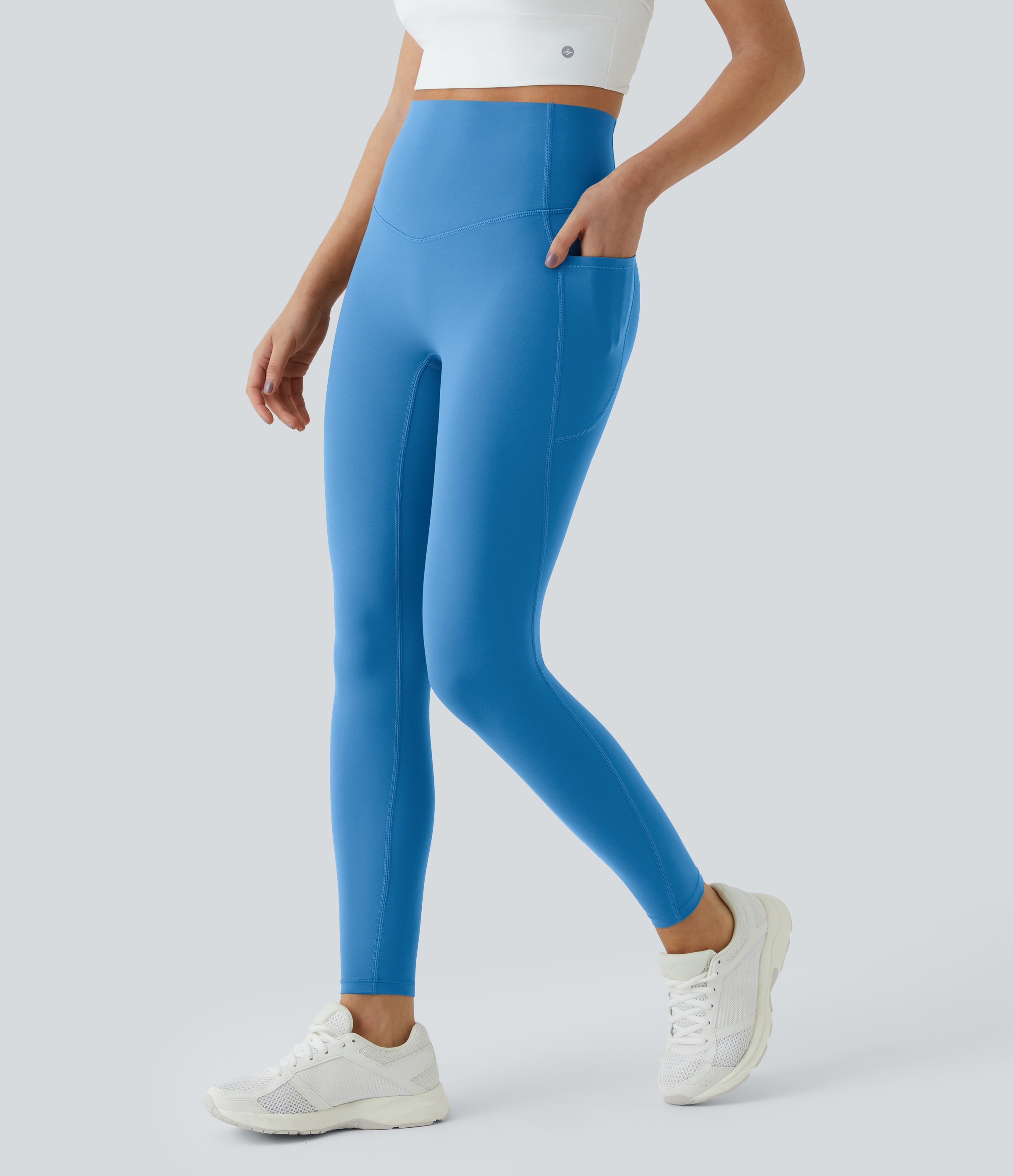 High Waisted Tummy Control Pocket Shaping Training Leggings