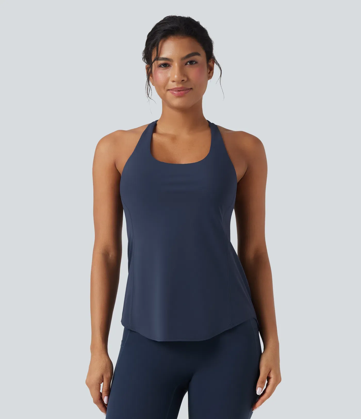 Crewneck Cross Backless Running Vest D-F Cup