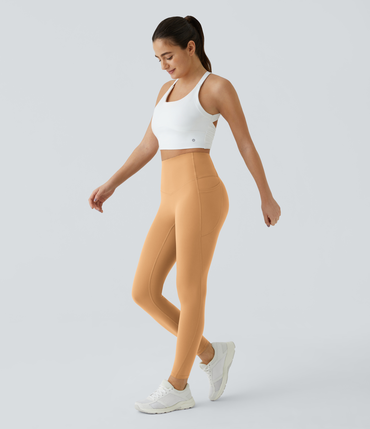 High Waisted Tummy Control Pocket Shaping Training Leggings