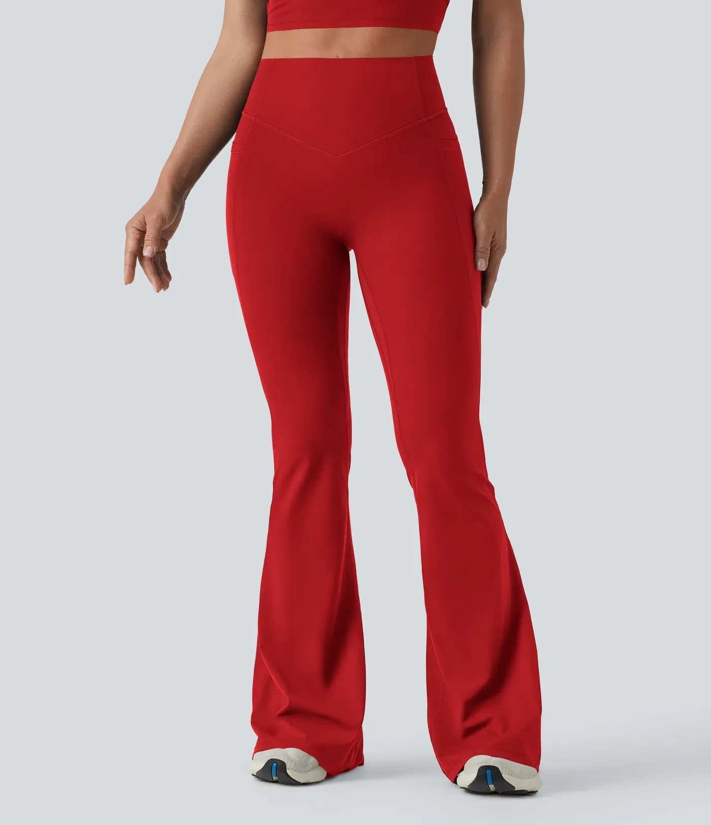 UltraSculpt™ High Waisted Scrunch Butt Lifting Tummy Control Shaping Yoga Flare Leggings with Pockets