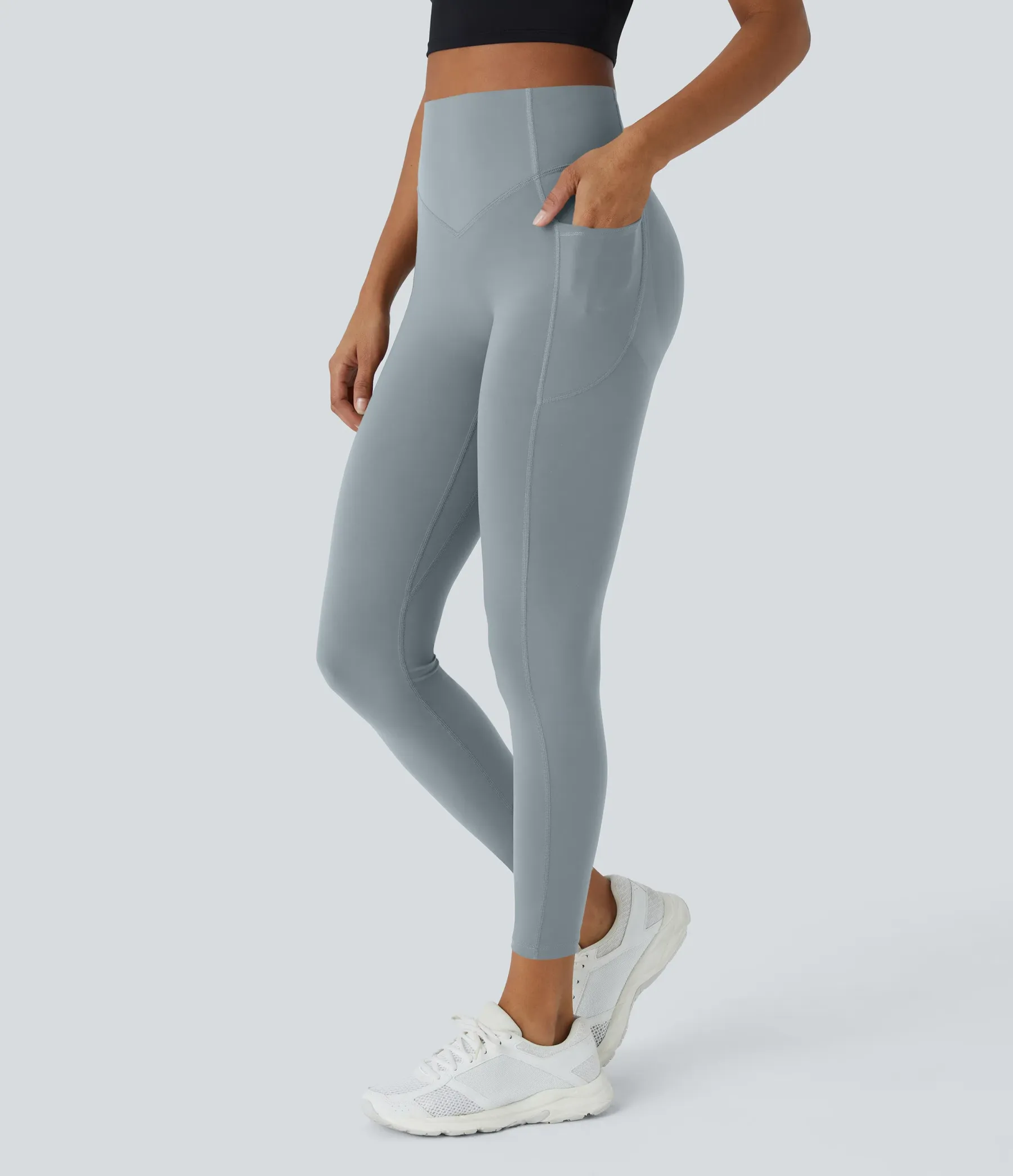 High Waisted Scrunch Butt Lifting Tummy Control Pocket Shaping Training Leggings