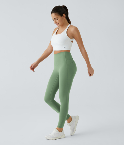 High Waisted Tummy Control Pocket Shaping Training Leggings