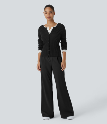DayStretch High Waisted Pocket Work Flare Pants