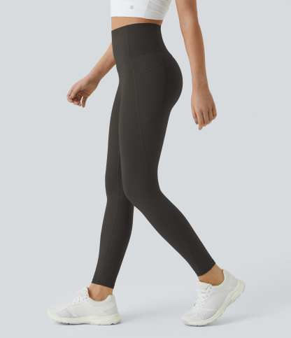 High Waisted Tummy Control Pocket Shaping Training Leggings