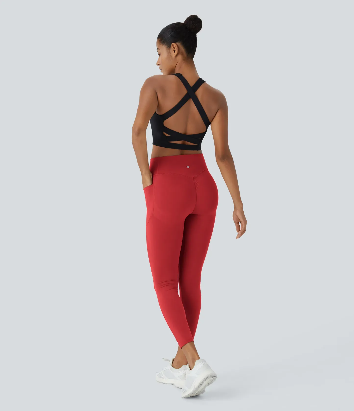 High Waisted Scrunch Butt Lifting Tummy Control Pocket Shaping Training Leggings