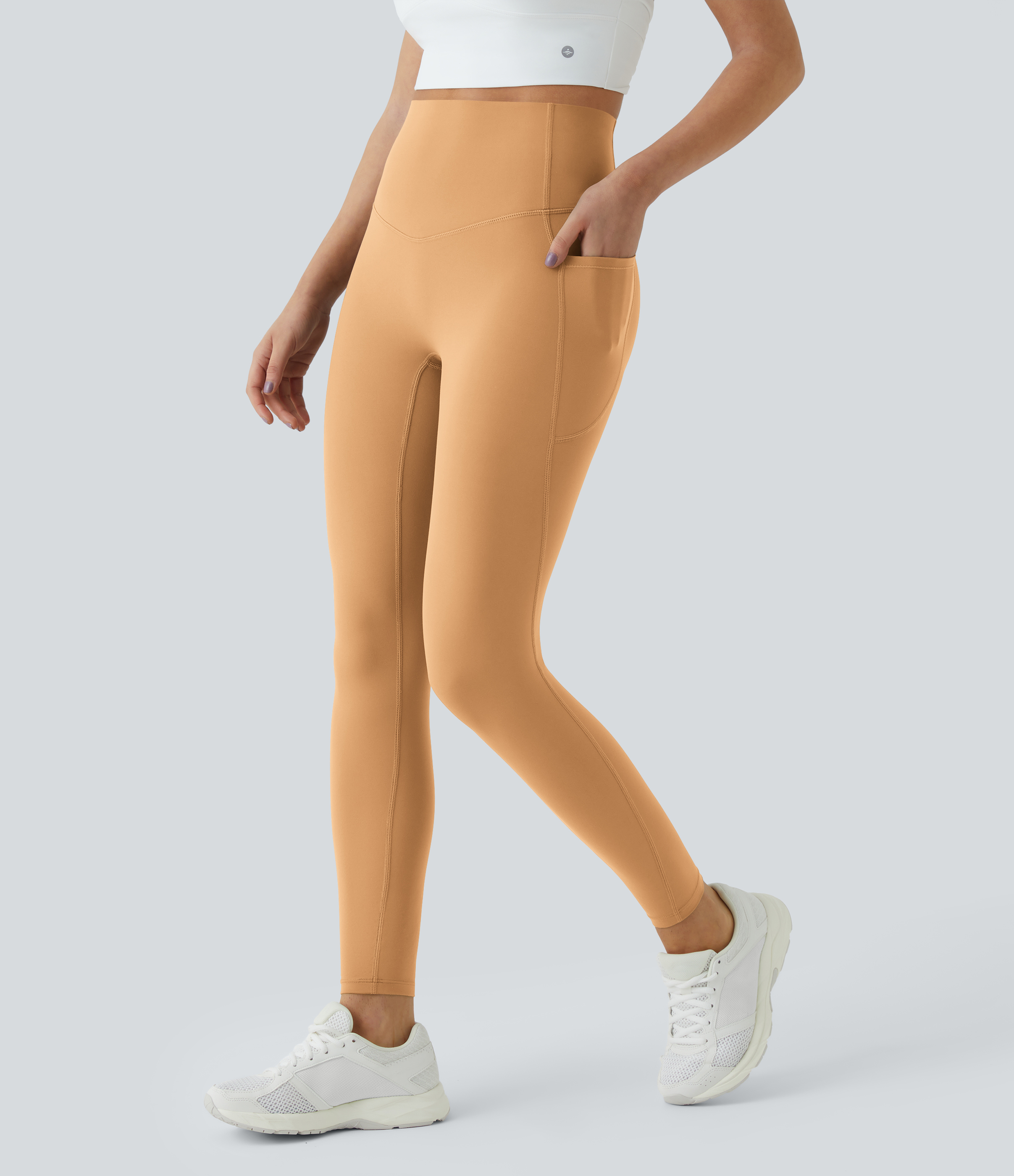 High Waisted Tummy Control Pocket Shaping Training Leggings