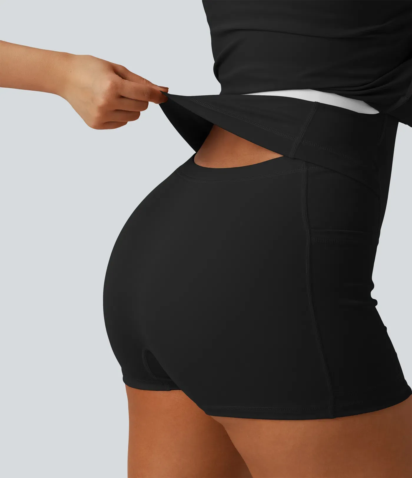 Breathable 2-in -1 Cool-Touch Mini Tennis Sport Dress With Pockets-Easy To Wear And Take-off Version-UPF50