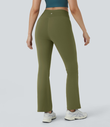 DayStretch High Waisted Crossover Flare Yoga Leggings