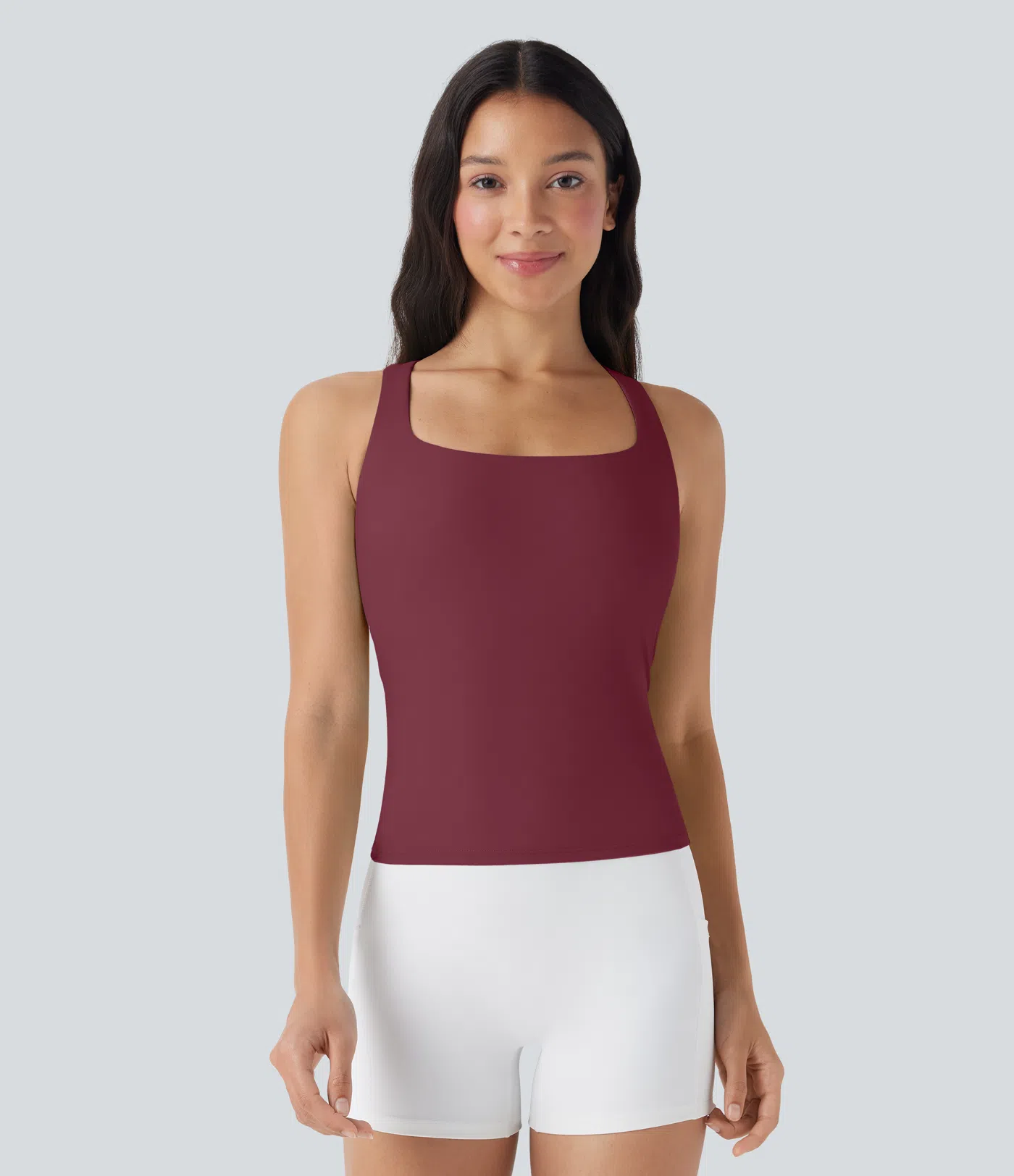 Breathable Square Collar Short Cool Touch Running Vest-extended-UPF50