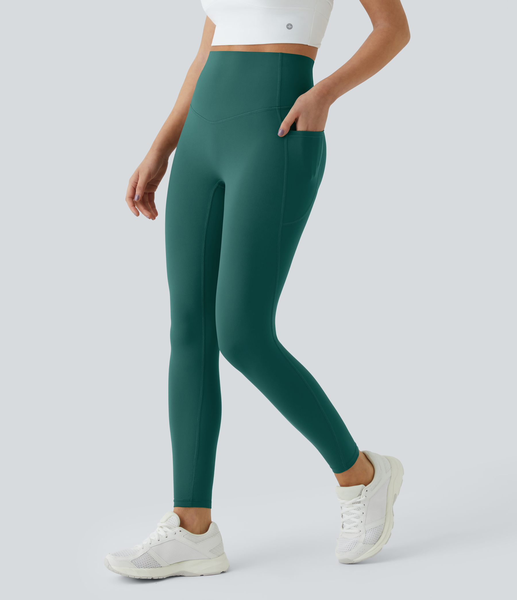 High Waisted Tummy Control Pocket Shaping Training Leggings
