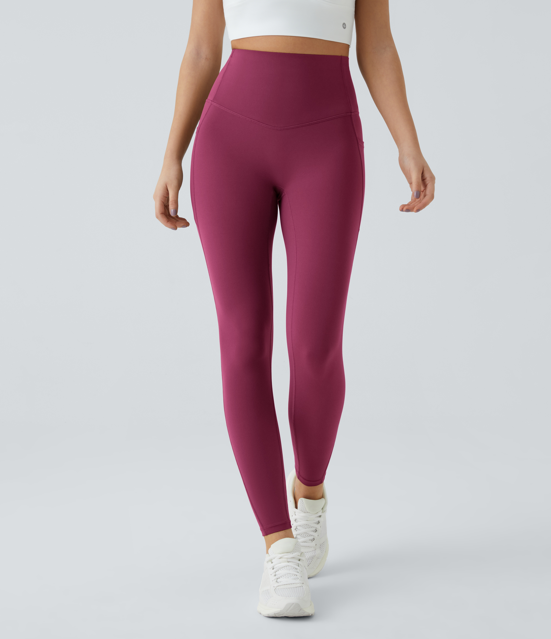 High Waisted Tummy Control Pocket Shaping Training Leggings