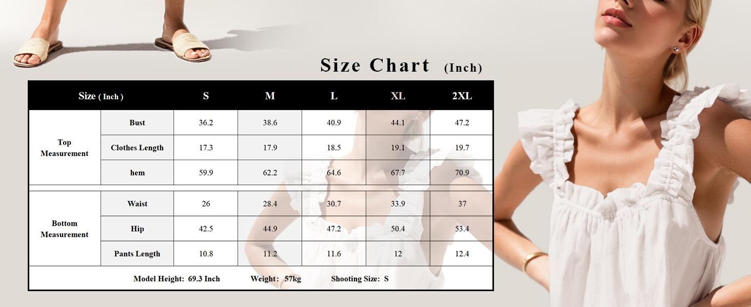 KFUBUO Womens Pajamas Set 2 Piece Ruffle Pj Soft Tank Top and Shorts Sleepwear Set Bridal Pajama for Women Set