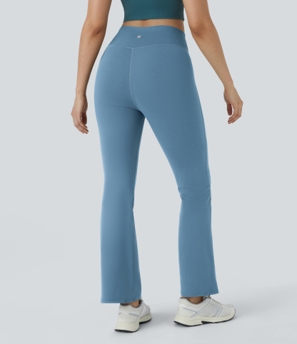 DayStretch High Waisted Crossover Flare Yoga Leggings