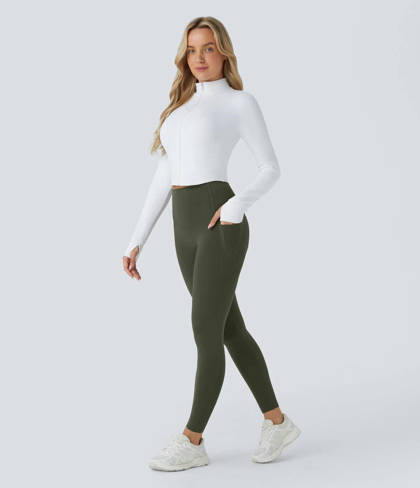 High Waisted Butt Lifting Tummy Control Pocket Shaping Workout Leggings