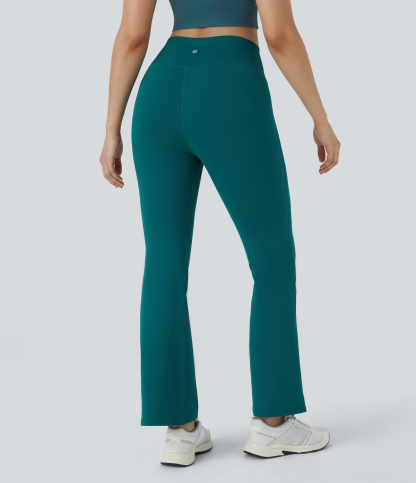 DayStretch High Waisted Crossover Flare Yoga Leggings